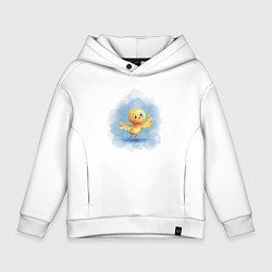 Детское худи оверсайз Цыпленок учится летать