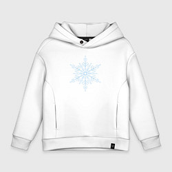 Толстовка оверсайз детская Акадза 3 высшая луна, цвет: белый