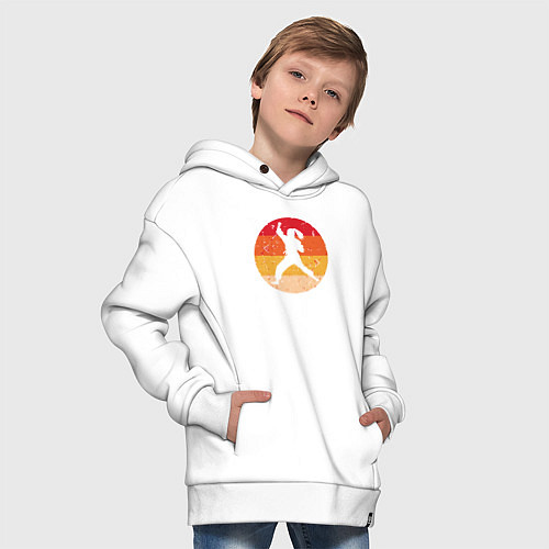 Детское худи оверсайз Judo girl / Белый – фото 4