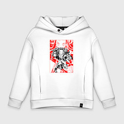 Детское худи оверсайз Клинок рассекающий демонов Незуко портрет