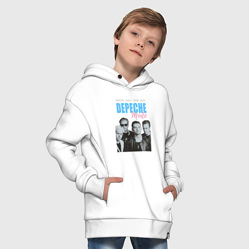 Детское худи оверсайз Depeche Mode Violator portrait / Белый – фото 4