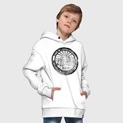 Толстовка оверсайз детская Путешествие Небраска, цвет: белый — фото 2