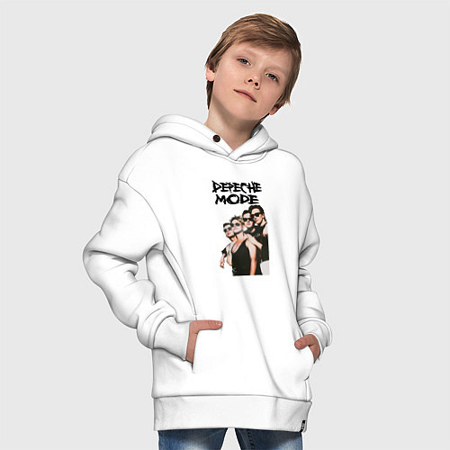 Детское худи оверсайз Depeche Mode 1990 - Violator / Белый – фото 4