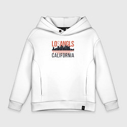 Толстовка оверсайз детская California - Los Angeles, цвет: белый