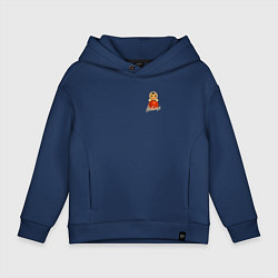 Толстовка оверсайз детская Ностальгия неваляшка, цвет: тёмно-синий