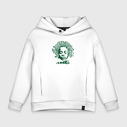 Толстовка оверсайз детская African roots, цвет: белый