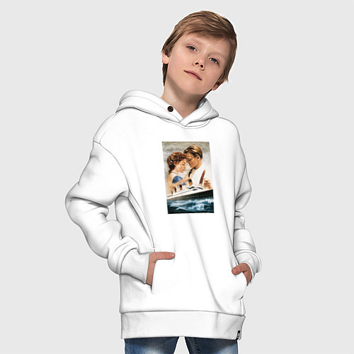 Детское худи оверсайз Titanic / Белый – фото 4