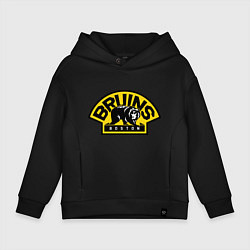 Толстовка оверсайз детская HC Boston Bruins Label, цвет: черный