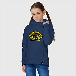 Толстовка оверсайз детская HC Boston Bruins Label, цвет: тёмно-синий — фото 2
