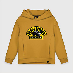 Толстовка оверсайз детская HC Boston Bruins Label, цвет: горчичный