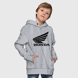 Толстовка оверсайз детская Honda Motor, цвет: меланж — фото 2