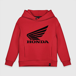 Толстовка оверсайз детская Honda Motor, цвет: красный