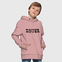 Толстовка оверсайз детская Range Rover, цвет: пыльно-розовый — фото 2