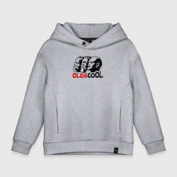 Толстовка оверсайз детская Oldscool USSR, цвет: меланж