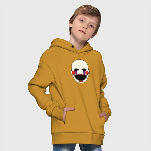 Детское худи оверсайз Puppet FNAF Марионетка / Горчичный – фото 4