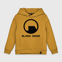 Толстовка оверсайз детская Black Mesa: Logo, цвет: горчичный