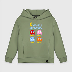 Толстовка оверсайз детская Pac-Man: Usual Suspects, цвет: авокадо