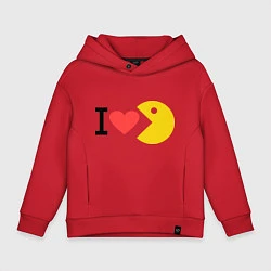 Детское худи оверсайз I love Packman