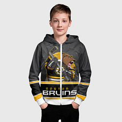 Толстовка на молнии детская Boston Bruins, цвет: 3D-белый — фото 2