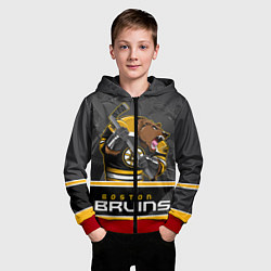 Толстовка на молнии детская Boston Bruins, цвет: 3D-красный — фото 2