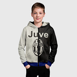 Толстовка на молнии детская Juventus6, цвет: 3D-синий — фото 2