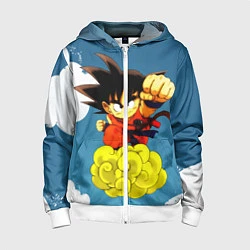 Детская толстовка на молнии Small Goku