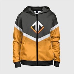 Толстовка на молнии детская Escape Gaming Uniform, цвет: 3D-черный