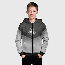 Толстовка на молнии детская G2 Esports Uniform, цвет: 3D-черный — фото 2