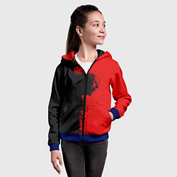 Толстовка на молнии детская Blood Rage, цвет: 3D-синий — фото 2