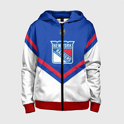 Толстовка на молнии детская NHL: New York Rangers, цвет: 3D-красный