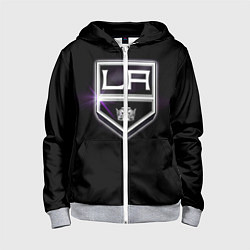 Толстовка на молнии детская Los Angeles Kings, цвет: 3D-меланж