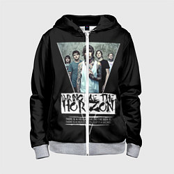 Толстовка на молнии детская Bring Me The Horizon, цвет: 3D-меланж