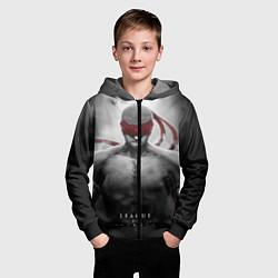 Толстовка на молнии детская Ли Син, цвет: 3D-черный — фото 2