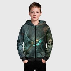 Толстовка на молнии детская Маокай, цвет: 3D-черный — фото 2