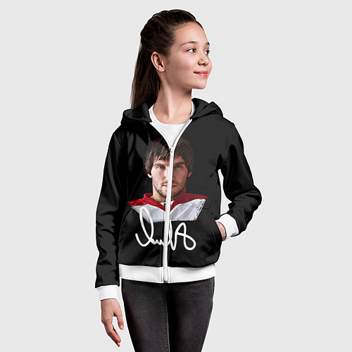 Детская толстовка на молнии Овечкин / 3D-Белый – фото 4