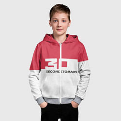 Толстовка на молнии детская 30 Second To Mars, цвет: 3D-меланж — фото 2