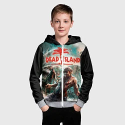 Толстовка на молнии детская Dead Island, цвет: 3D-меланж — фото 2