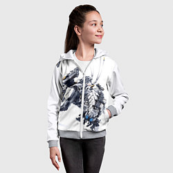 Толстовка на молнии детская HZD 5, цвет: 3D-меланж — фото 2