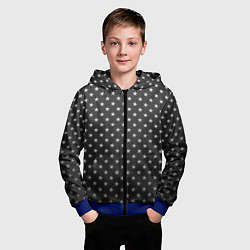 Толстовка на молнии детская Black Milk: Stars Black, цвет: 3D-синий — фото 2