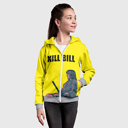 Толстовка на молнии детская Kill Bill, цвет: 3D-меланж — фото 2