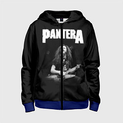 Толстовка на молнии детская Pantera, цвет: 3D-синий