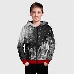 Толстовка на молнии детская GRAY&BLACK, цвет: 3D-красный — фото 2
