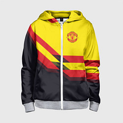 Детская толстовка на молнии Man United FC: Yellow style