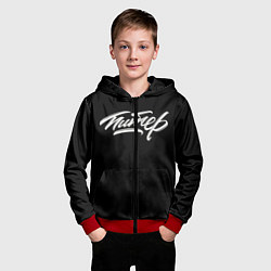 Толстовка на молнии детская Чисто Питер, цвет: 3D-красный — фото 2