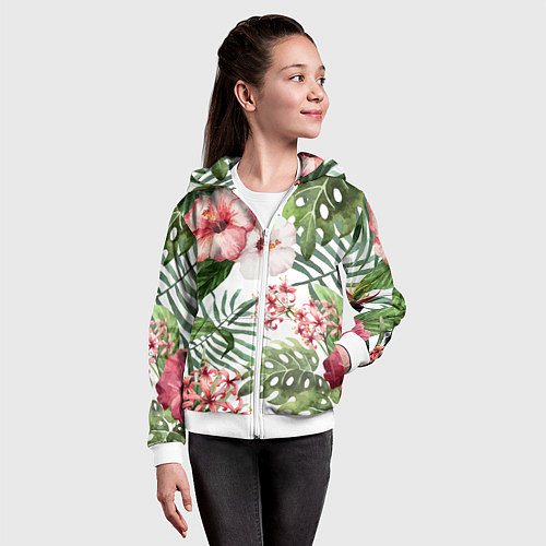 Детская толстовка на молнии Таинственный остров / 3D-Белый – фото 4