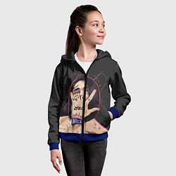 Толстовка на молнии детская Face Star, цвет: 3D-синий — фото 2