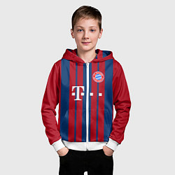 Толстовка на молнии детская Bayern FC: Original 2018, цвет: 3D-белый — фото 2