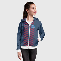 Толстовка на молнии детская FC PSG: Creative, цвет: 3D-белый — фото 2