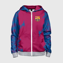 Детская толстовка на молнии FC Barcelona: Purple Original