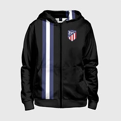 Детская толстовка на молнии FC Atletico Madrid: Blue Line